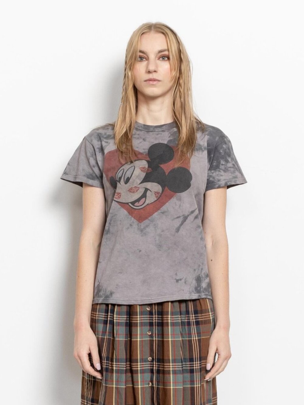 MICKEY MOUSE TEE Tie Dye T-Shirts Vintage Kisses Hearts Valentines Day